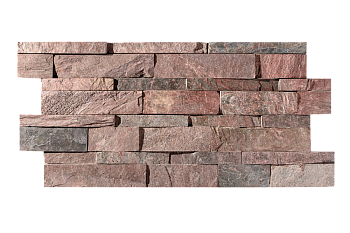 Кварцит, 3D панель из камня, 600х150 мм, Natural Copper