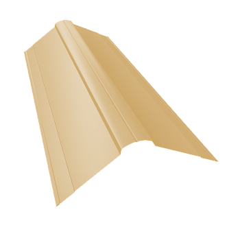 GL Планка конька фигурного, 150х150 мм 0.4 мм, PE, RAL 1014, L=3000 мм