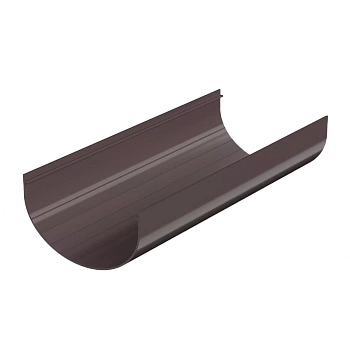 Желоб водосточный, Технониколь, оптима Ø 120 мм, L=3000 мм, цвет: темно-коричневый