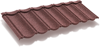 Композитная черепица Luxard, Classic, 1350х415 мм цвет: мокко