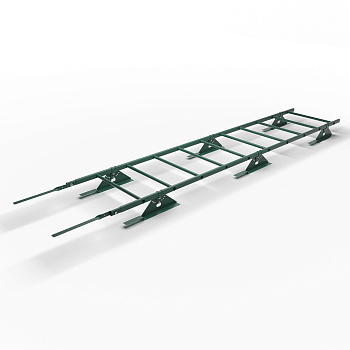 Лестница кровельная для композитной черепицы Roofsystems Prestige 400 композит, L=3000 мм RAL 6005