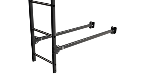 Фасадная лестница Borge, верхняя секция, L=2700 мм RAL 9005