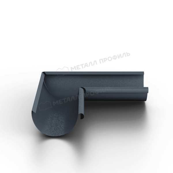 Угол желоба внутренний 90°, Ø125 мм, Металл Профиль Foramina Freeze, Grey