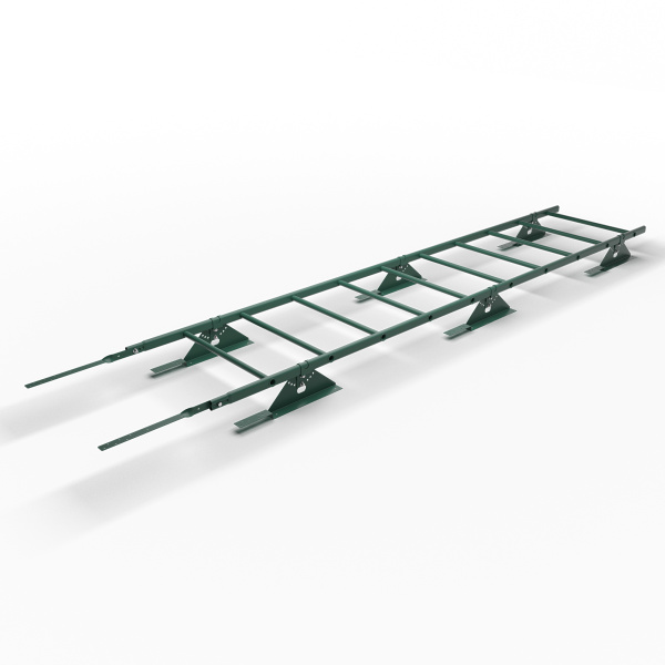 Лестница кровельная для композитной черепицы Roofsystems Prestige 400 композит, L=3000 мм RAL 6005