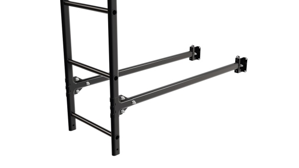 Фасадная лестница Borge, верхняя секция, L=2700 мм RAL 9005