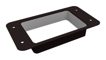 Воронка врезная прямоугольная Vortex Lite Matt Ø 130 мм, RAL 9005