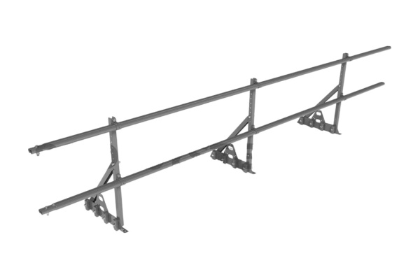 Ограждение кровельное для фальцевой кровли Roofsystems Prestige Master фальц, H=600 мм RAL 7042, L=3000 мм