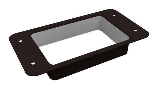 Воронка врезная прямоугольная Vortex Lite Matt Ø 130 мм, RAL 9005