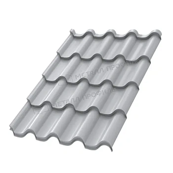 Металлочерепица МП, Монтеросса S 0.5 мм, NormanMP, RAL 7004