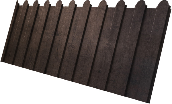 Профилированный лист GL C8 A, фигурный, 0.45 мм, Print-Double Elite, Antique Wood