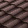Композитная черепица Metrotile Romana, 1165 х 400 мм цвет: кофе
