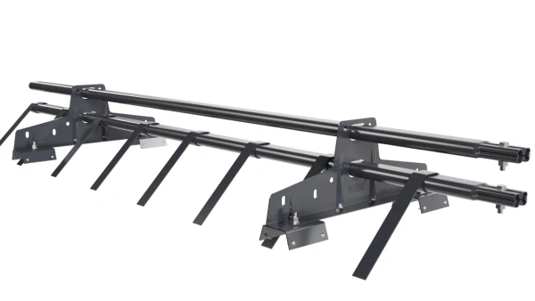 Снегозадержатель для профнастила Н-60, Н-75 Borge L=1500 мм, 2 опоры, 2 трубы, овал 25х45 RAL 7024