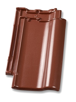 Керамическая черепица Nelskamp F 12, Медно-красный