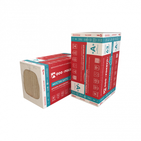 Rockwool, Акустик Баттс, 100х600х1000 мм,  3.0 м², 0.3 м³ уп
