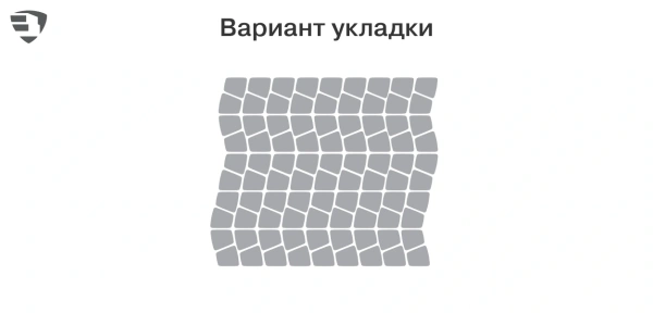 Тротуарная плитка Braer Классико круговая 60 мм 73х110х115 мм, цвет: Color Mix Туман