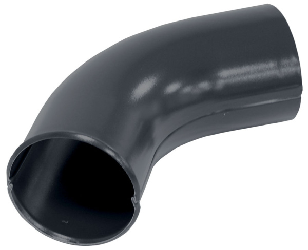 Колено стока, Grand Line Ø 90 мм, PU Matte, RAL 7024