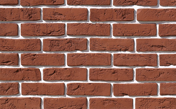 Декоративный камень White Hills Лондон Брик под Кирпич, цвет: 302-60 / красный