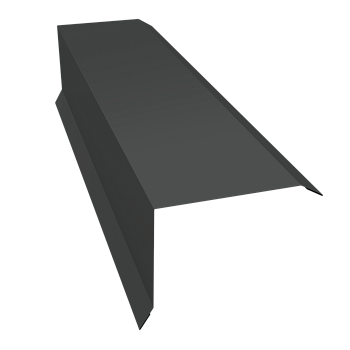 GL Торцевая планка, 80х100 мм 0.5 мм, Rooftop бархат, RAL 7016, L=2000 мм