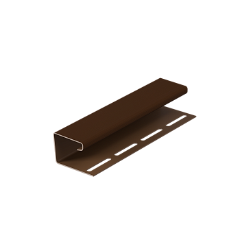 J-профиль пвх, Docke, L=3000 мм серия Premium, цвет: шоколад