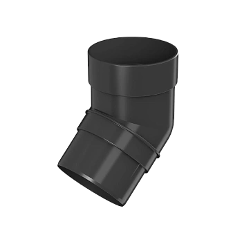 Колено трубы 135°, Технониколь, оптима Ø 80 мм, цвет: черный