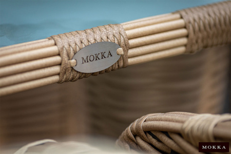 Стол обеденный Mokka Majorca, из искусственного ротанга, 200х100 см цвет: соломенный