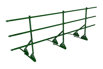 Ограждение кровельное для натуральной черепицы Roofsystems Prestige натур, H=900 мм RAL 6005, L=3000 мм