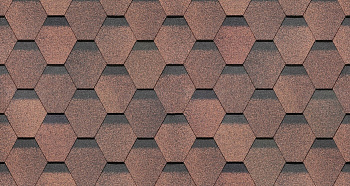 Битумная черепица, Docke, Premium, Шеффилд цвет: кофе, 3 м² / уп.