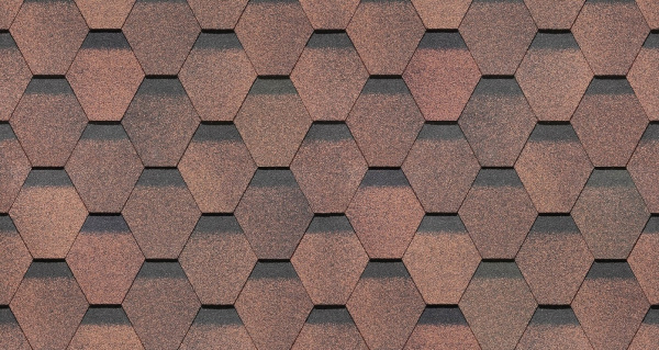 Битумная черепица, Docke, Premium, Шеффилд цвет: кофе, 3 м² / уп.