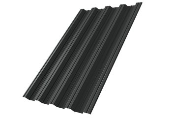 Профилированный лист GL HC44 R, 0.5 мм, Rooftop Бархат, RAL 7016