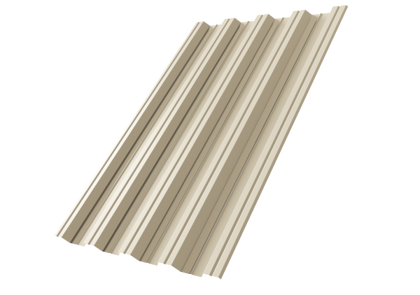 Профилированный лист GL НC44 А, 0.5 мм, Satin, RAL 1015