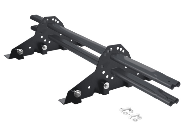 Снегозадержатель Grand Line для фальцевой кровли, L=1000 мм, 2 опоры, 2 трубы, овал 42х21 RAL 7040