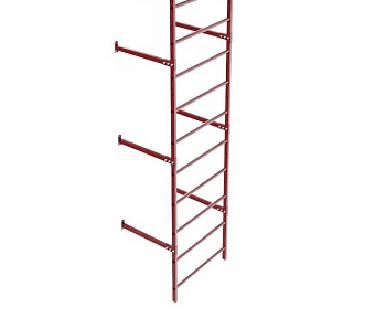 Секция пожарной лестницы Borge 800, L=3000 мм RAL 3011