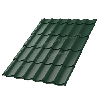 Металлочерепица МП, Ламонтерра X 0.5 мм, VikingMP E, RAL 6005