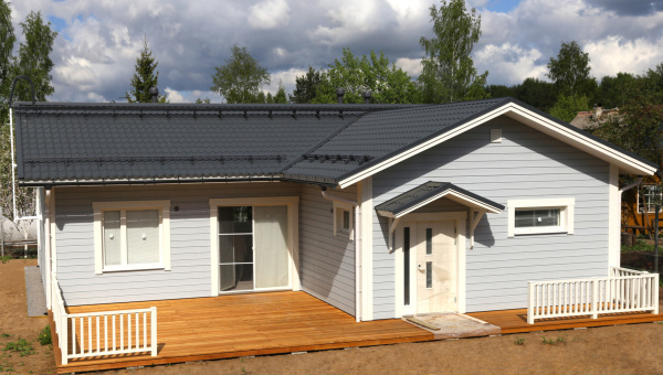 Снегозадержатель универсальный Roofsystems Econom Smart, 4 опоры, 2 трубы, круг Ø25 мм, L=3000 мм, RAL 9005