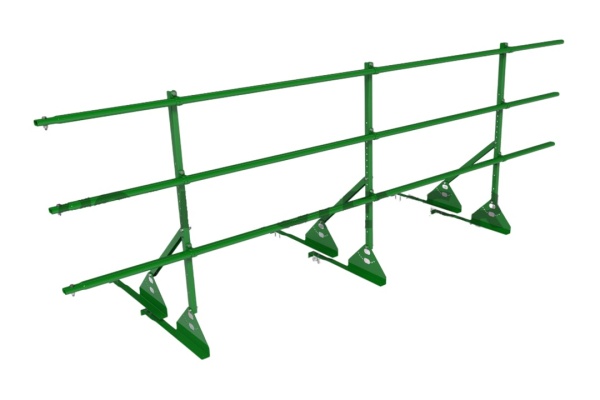 Ограждение кровельное для натуральной черепицы Roofsystems Prestige натур, H=900 мм RAL 6002, L=3000 мм