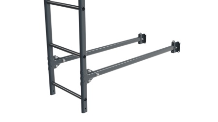 Фасадная лестница Borge, верхняя секция, L=2700 мм RAL 7016