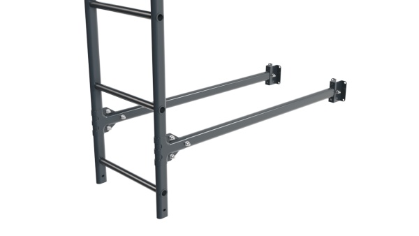 Фасадная лестница Borge, верхняя секция, L=2700 мм RAL 7016