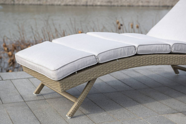 Шезлонг из искусственного ротанга, Лиссабон соломенный