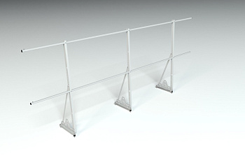 Ограждение кровельное, универсальное Roofsystems Econom Smart, H=1200 мм RAL 7004, L=3000 мм
