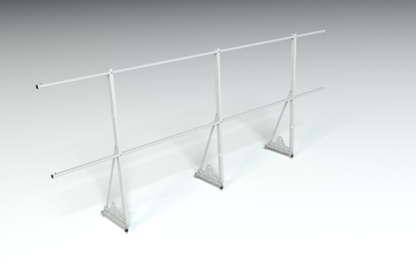 Ограждение кровельное, универсальное Roofsystems Econom Smart, H=1200 мм RAL 7004, L=3000 мм