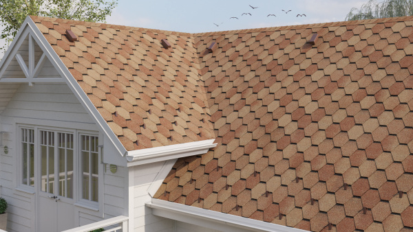 Битумная черепица Tegola Business Unica, Veneto цвет: terracotta 206, 2.86 м² / уп.