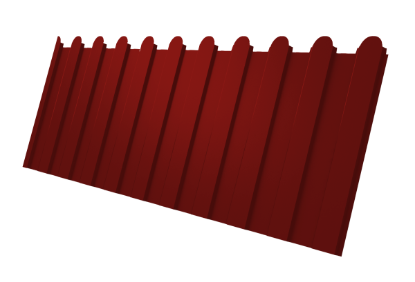 Профилированный лист GL C8 A, фигурный, 0.5 мм, Satin, RAL 3011