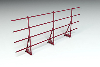 Ограждение кровельное, универсальное Roofsystems Elite Smart, H=1200 мм RAL 3005, L=3000 мм