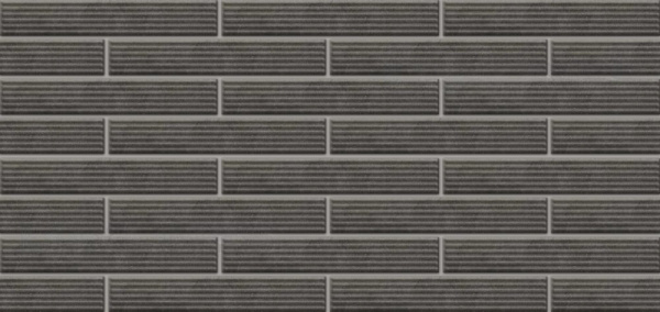 Фасадная плитка под кирпич, Paradyz, 400х66 мм, 11 мм фактурная, Carrizo Basalt dekor