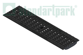 Решетка водоприемная Standartpark, Basic DN100, чугунная яч., "антикаблук", кл.C, арт: 20403-Safe