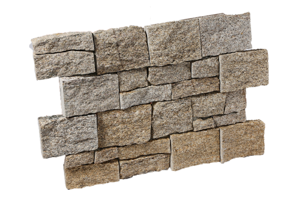 Гранит, 3D панель из камня, 550х200 мм, Country Sesame Yellow