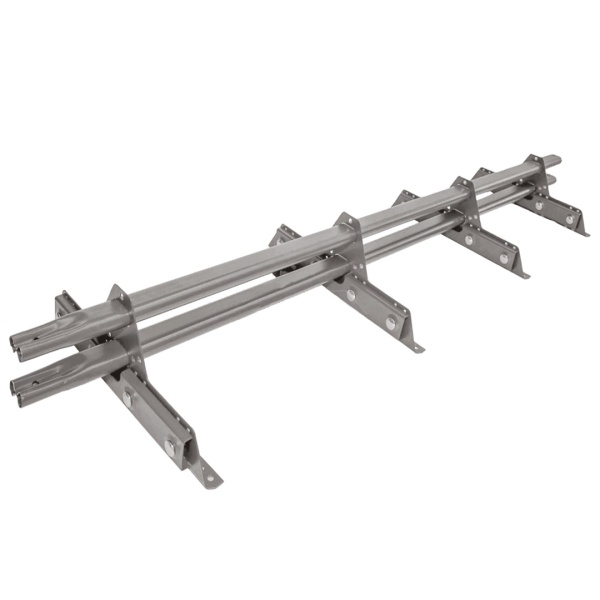 Снегозадержатель для фальцевой кровли Roofsystems Prestige Next фальц, 4 опоры, 2 трубы, овал 45х25, L=3000 мм, RAL 9006