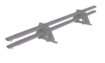 Снегозадержатель для фальцевой кровли Roofsystems Prestige Фальц-америка, 2 опоры, 2 трубы, овал 45х25, L=1500 мм, RAL 7004