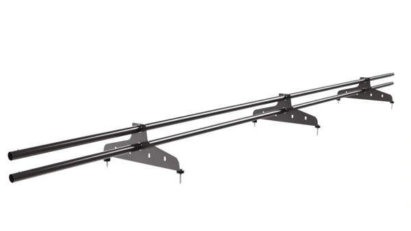 Снегозадержатель универсальный NewLine L=3000 мм, 3 опоры, 2 трубы, круг Ø25 мм, RAL 8019