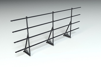 Ограждение кровельное, универсальное Roofsystems Prestige Next, H=1200 мм RAL 7021, L=3000 мм